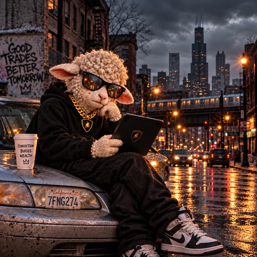 Lamb leaving in a silver Camry