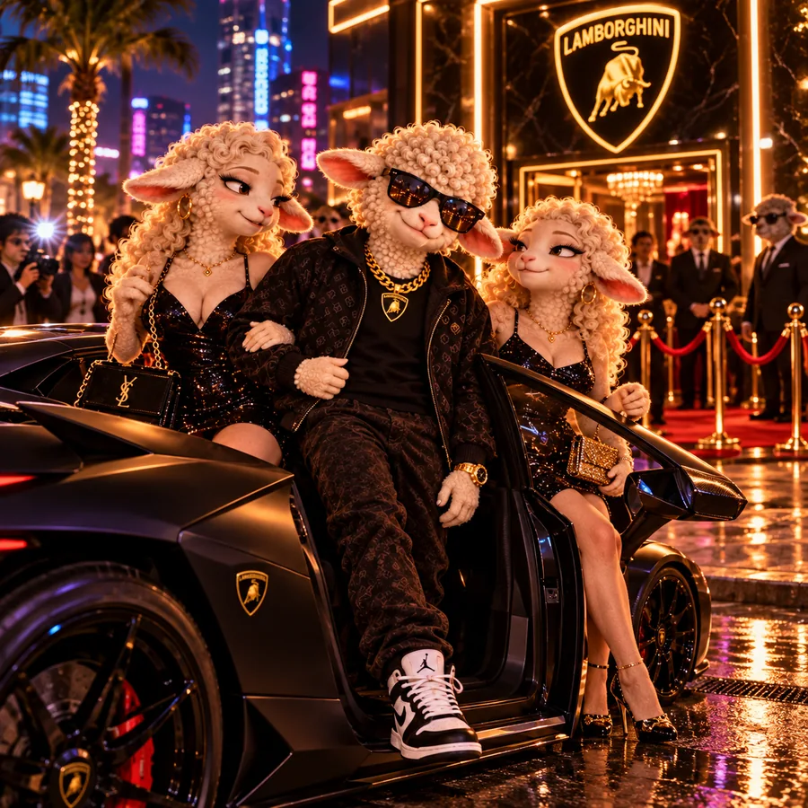 Lamb returns to the block in a Lamborghini